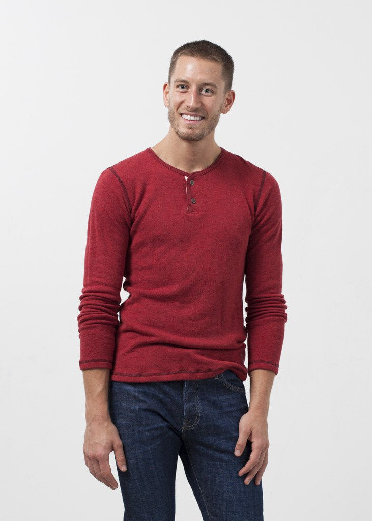 yh-work-store, Two Button Henley