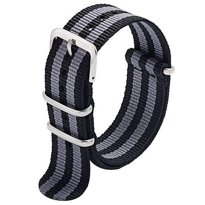 Carty 1pcs Nato Strap 18mm 20mm 22mm Nylon Watch Band Waterproof Watch Strap for Nato Army Sport Watch Dropshipping Belt
