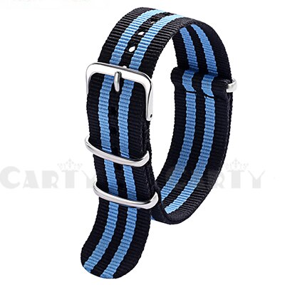 Carty 1pcs Nato Strap 18mm 20mm 22mm Nylon Watch Band Waterproof Watch Strap for Nato Army Sport Watch Dropshipping Belt