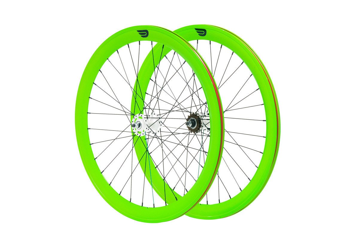 yh-work-store, Pure Fix 700C 50mm Glow Wheelset